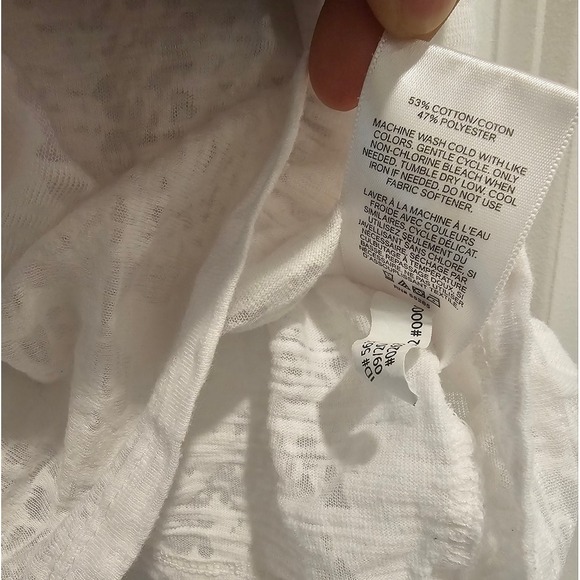 sz XL Express White Boxy‎ Short Sleeve Sheer Snakeskin Print Tee Summer Spring - Picture 3 of 13